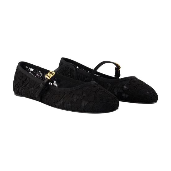 26FW 돌체앤가바나 플랫 슈즈 CB0244 A0611 8B956 BLACK - DOLCE & GABBANA