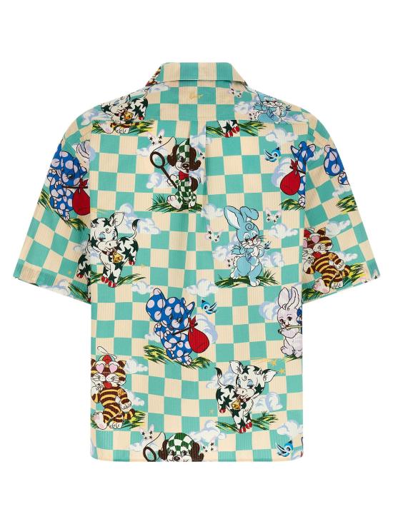  겐조 셔츠 LDFG55CH1359T260 TEAL - KENZO