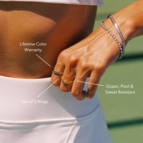  ATOLEA 반지 아톨레아 무드 스윙 링 세트 골드 - OTHER BRANDS