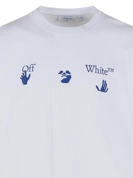 26FW 오프화이트 반팔 티셔츠 44MAA120F26J018100 White - OFF WHITE