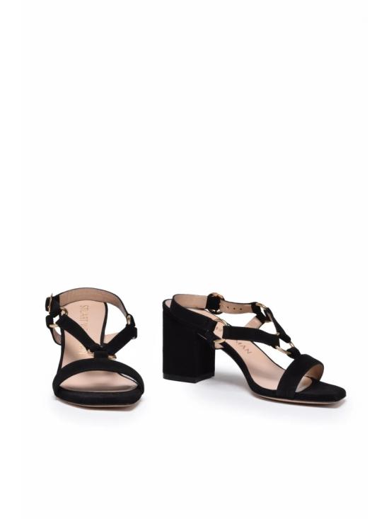  스튜어트 와이츠먼 샌들 블랙 스웨이드 하이힐 - STUART WEITZMAN