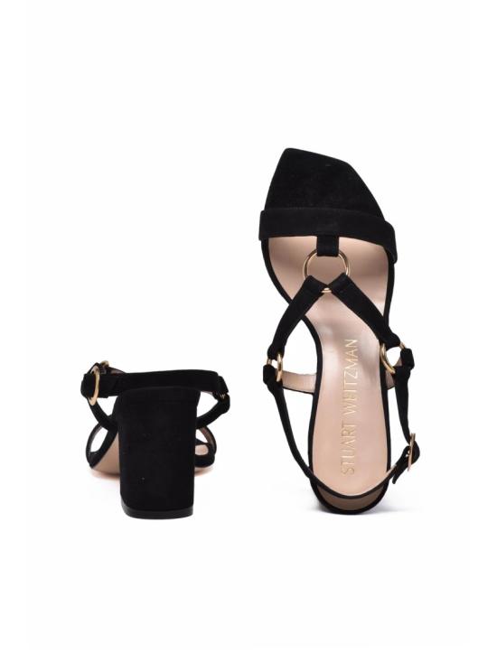  스튜어트 와이츠먼 샌들 블랙 스웨이드 하이힐 - STUART WEITZMAN