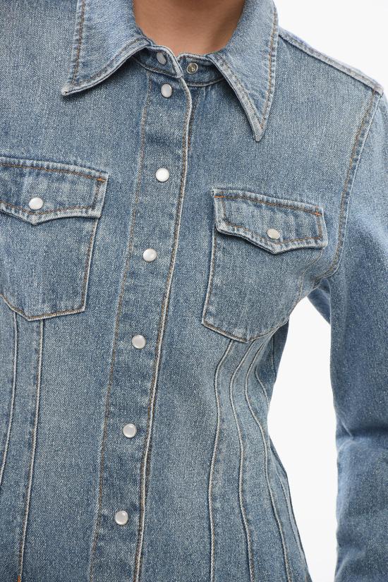  끌로에 데님 셔츠 CHC24SDH01159 470 Blue - CHLOE