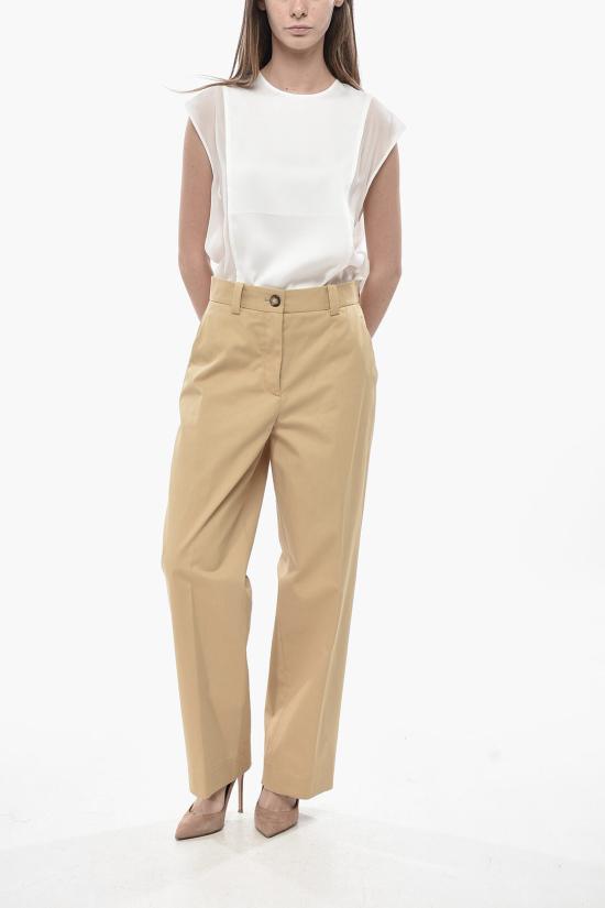  케이트 가리 코튼 스트레이트 와이드 팬츠 3165193W193 929 Beige - KHAITE