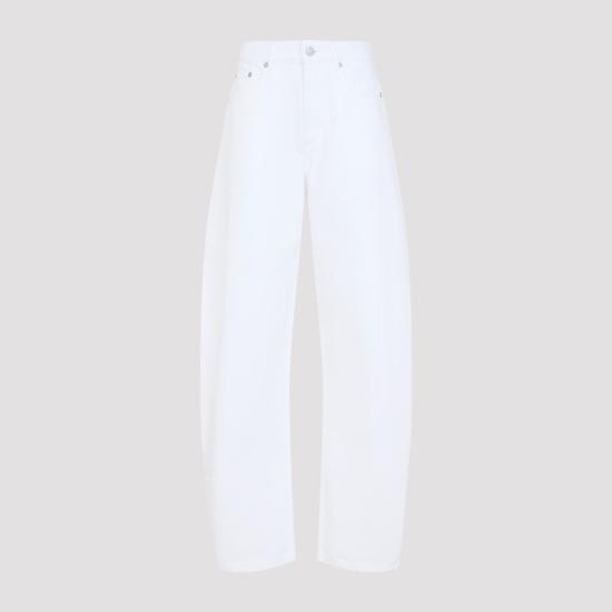 26FW 알라이아 스트레이트 팬츠 AA9P1280D027D 000 BLANC - ALAIA