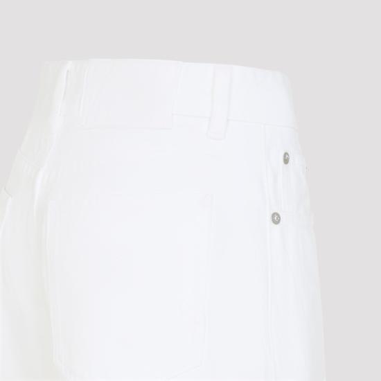 26FW 알라이아 스트레이트 팬츠 AA9P1280D027D 000 BLANC - ALAIA