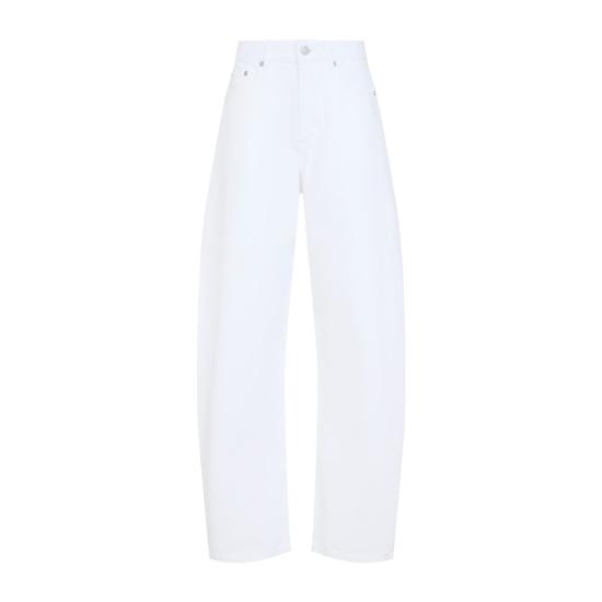 26FW 알라이아 스트레이트 팬츠 AA9P1280D027D 000 BLANC - ALAIA