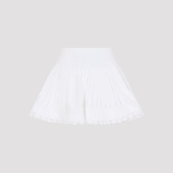 26FW 알라이아 숏팬츠 AA9P1123M7126 000 BLANC - ALAIA