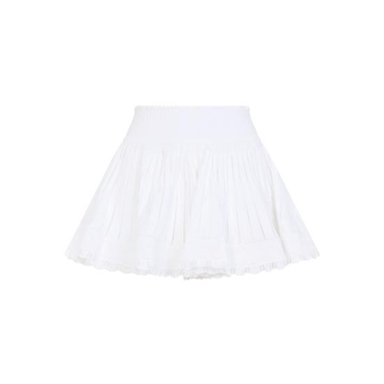 26FW 알라이아 숏팬츠 AA9P1123M7126 000 BLANC - ALAIA