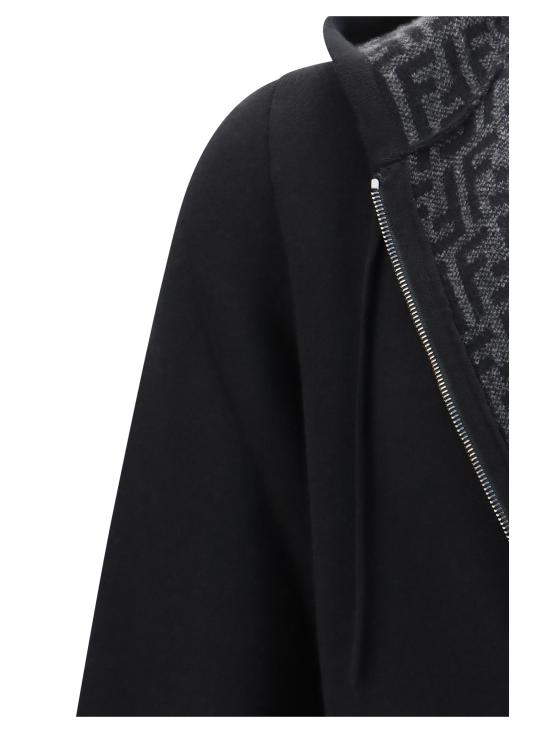 26FW 펜디 후드 티셔츠 FZC192B1I8 F0D9J BLACK - FENDI