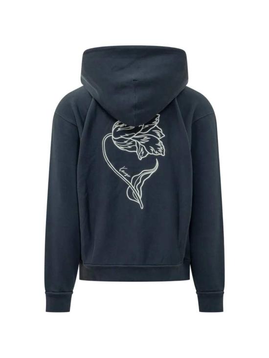26FW 겐조 후드 티셔츠 FG65HO2744MJ 79 BLEU NOIR - KENZO