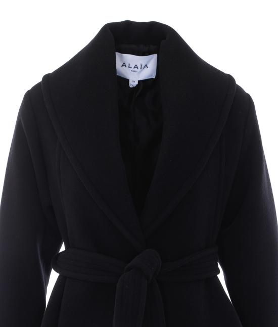 26FW 알라이아 코트 AA9M1241W141D 999 BLACK - ALAIA