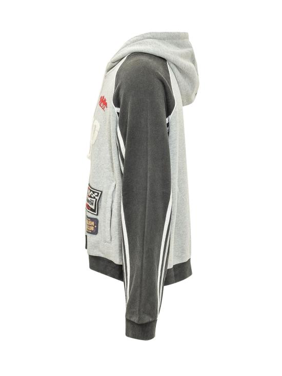 26FW 파운드 긴팔 티셔츠 FOFW26HO03012 8438 VINTAGE BLACK GREY - FOUND