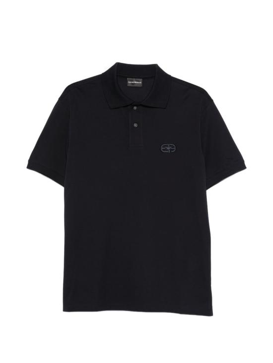 26FW 엠포리오 아르마니 로고 저지 폴로 셔츠 EM004579 AF13742UB118 NAVY