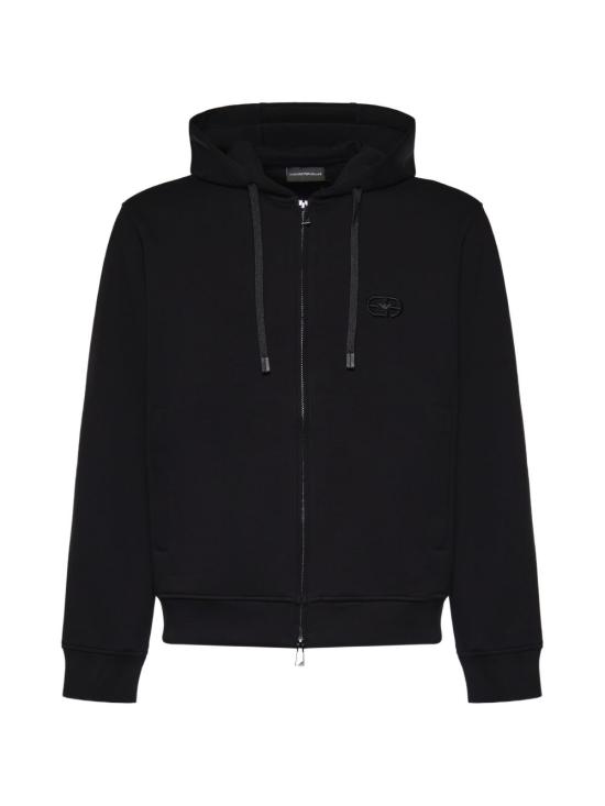 26FW 엠포리오 아르마니 후드 티셔츠 EM004538 AF10013UC001 BLACK