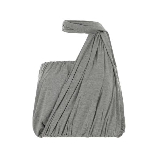 26FW 기마구아스 블라우스 SCARF TOP GREY