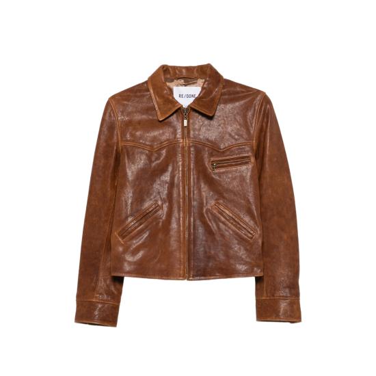 26FW 리던 가죽 자켓 445 06WDEVJKT COGNA BROWN