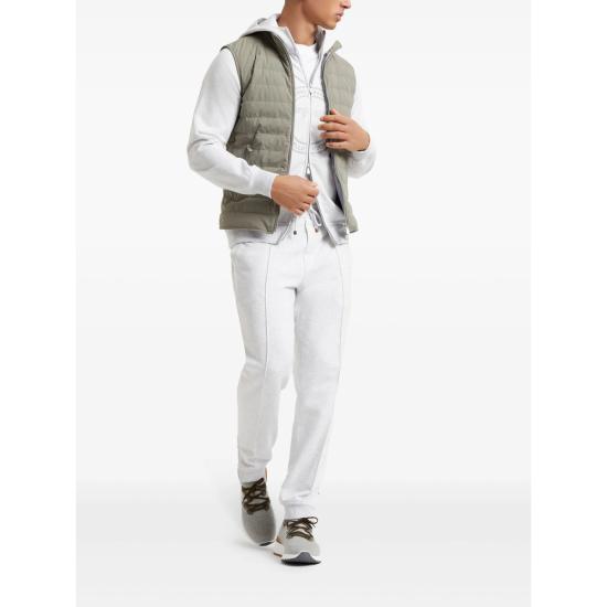26FW 브루넬로 쿠치넬리 자수 로고 티셔츠 M0B137427 CW787 WHITE - BRUNELLO CUCINELLI