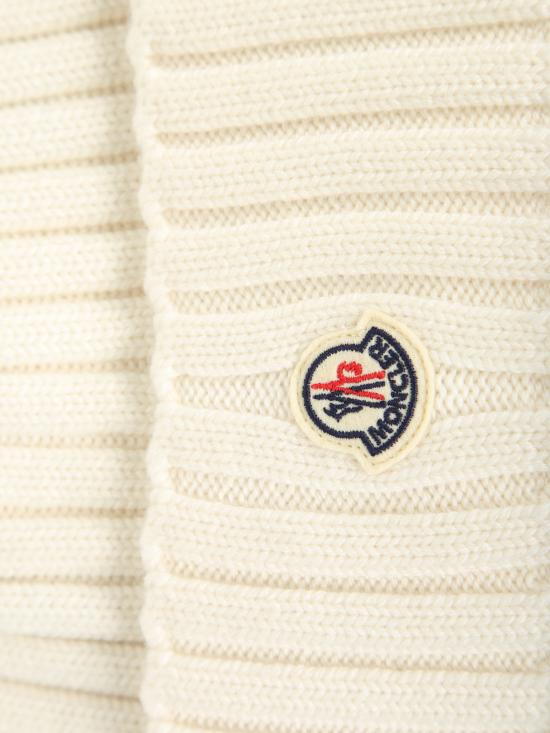 27FW 몽클레어 로고 울 비니 L20933B000 36 A9327 030 White - MONCLER