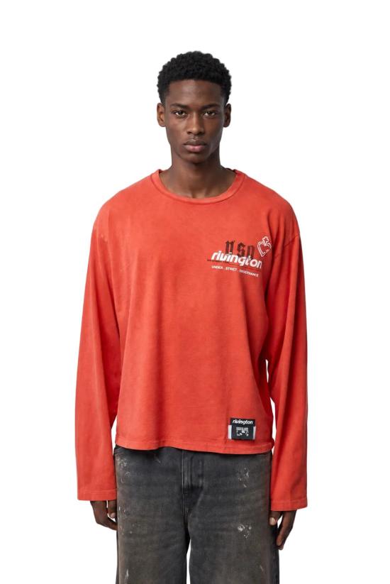 26FW 리빙톤 르아 레비스 123 긴팔 티셔츠 MUSO LS60 RED