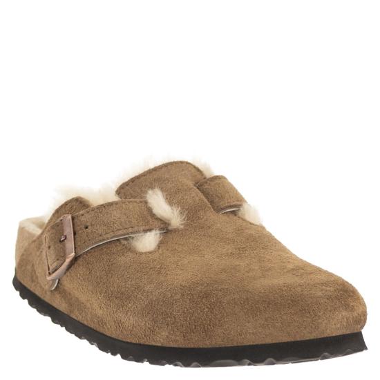 26FW 버켄스탁 보스턴 시어링 스웨이드 뮬 보스턴 시어링 스웨이드 뮬 1032432 BEIGE - BIRKENSTOCK