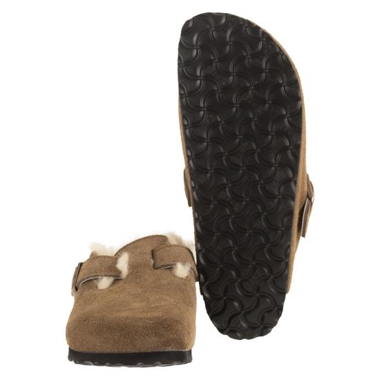 26FW 버켄스탁 보스턴 시어링 스웨이드 뮬 보스턴 시어링 스웨이드 뮬 1032432 BEIGE - BIRKENSTOCK