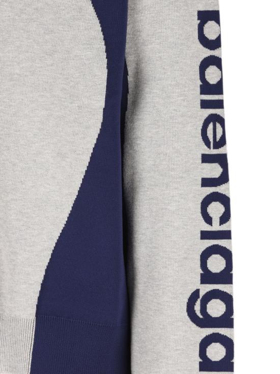 26FW 발렌시아가 바디스 니트 집업 카디건 A000GVT3459 1223 GREY - BALENCIAGA