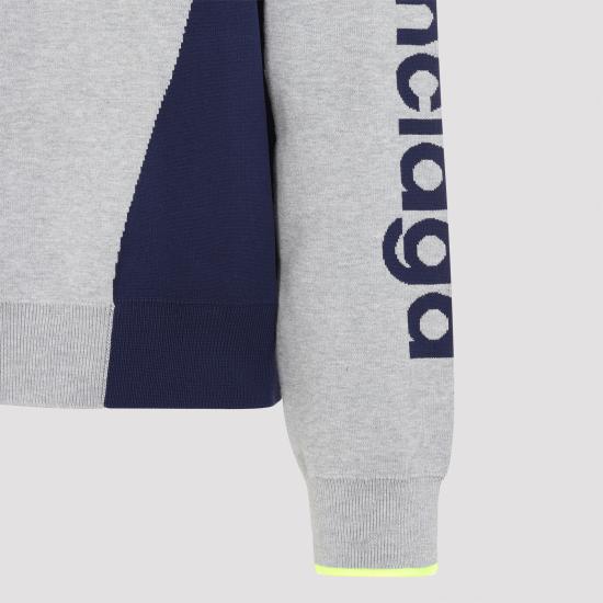 26FW 발렌시아가 바디스 니트 집업 카디건 A000GVT3459 1223 GREY - BALENCIAGA