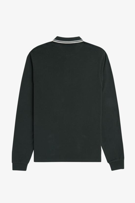 26FW 프레드페리 폴로 티셔츠 M3636 T50 NIGHT GREEN SNWHT - FRED PERRY