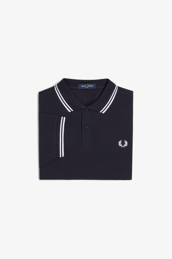26FW 프레드페리 폴로 티셔츠 M3600 238 NAVY WHITE - FRED PERRY