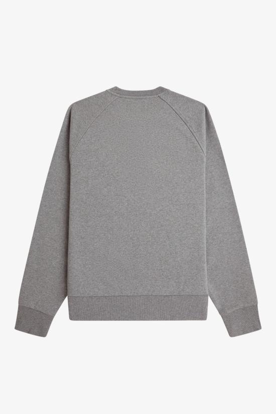 26FW 프레드페리 긴팔 티셔츠 M3652 420 STEEL MARL - FRED PERRY