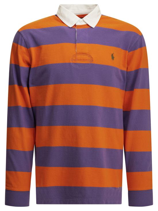 26FW 폴로 랄프로렌 아이코닉 럭비 셔츠 710717116509PURPLLILACKONAORGE PURPLE