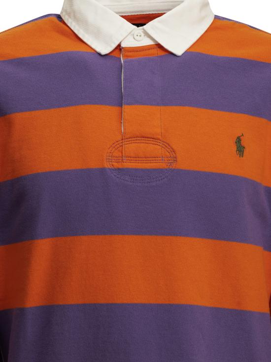 26FW 폴로 랄프로렌 아이코닉 럭비 셔츠 710717116509PURPLLILACKONAORGE PURPLE - POLO RALPH LAUREN