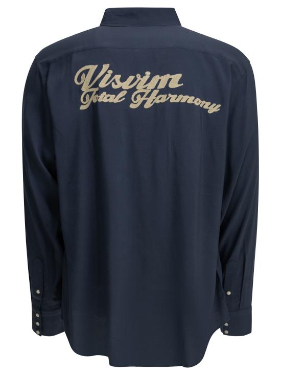 26FW 비즈빔 긴팔 셔츠 0126205011003NAVY BLUE - VISVIM