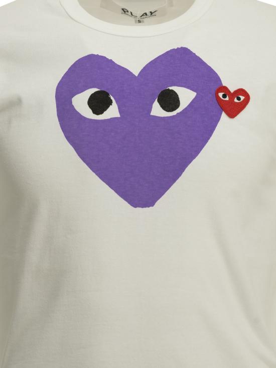 26FW 꼼데가르송 반팔 티셔츠 AXT1060511PURPLE - COMME DES GARCONS