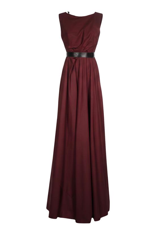  보테가베네타 미디 원피스 462669VE2W18565 Burgundy