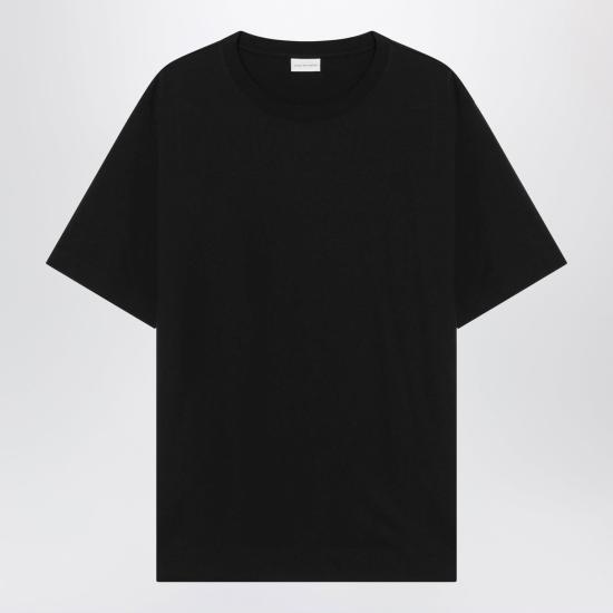 26FW 드리스 반 노튼 반팔 티셔츠 0211004600 900 BLACK
