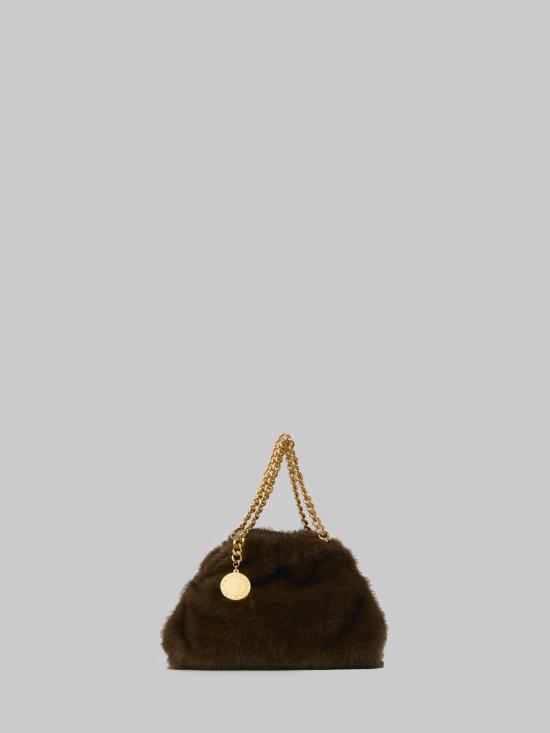 26FW 스텔라 맥카트니 팔라벨라 드로스트링 숄더백 7B0144WP07732007 BROWN