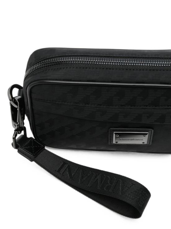 26FW 엠포리오 아르마니 클러치/파우치 EM007051AF28798UC001 BLACK - EMPORIO ARMANI
