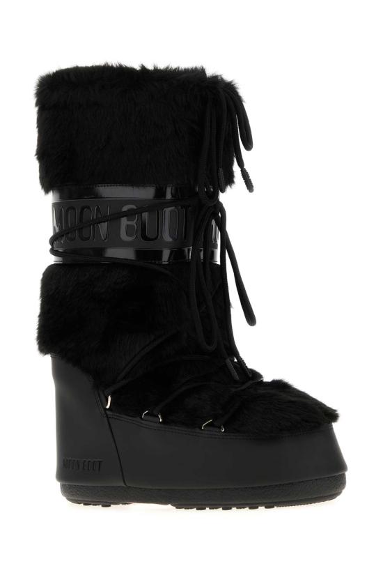 26FW 문부츠 아이콘 포우 퍼 부츠 1408900N001 BLACK - MOON BOOT