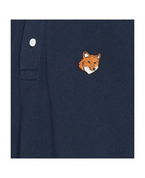 26FW 메종키츠네 폭스 헤드 레귤러 폴로 티셔츠 PM00209KP00020413 NAVY - MAISON KITSUNE