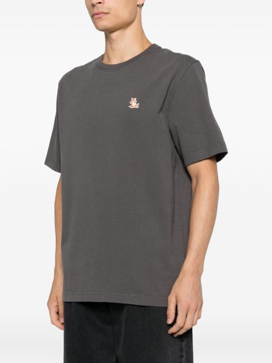 26FW 메종키츠네 반팔 티셔츠 MRMJT37KJ70250438 DARK GREY - MAISON KITSUNE