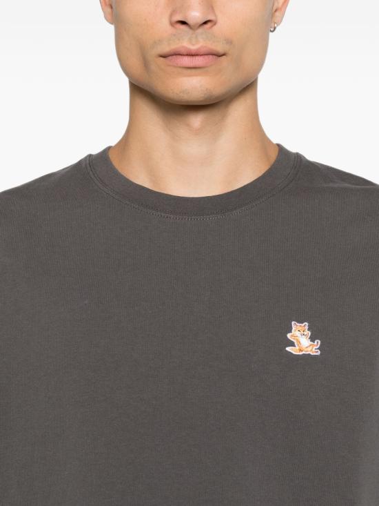 26FW 메종키츠네 반팔 티셔츠 MRMJT37KJ70250438 DARK GREY - MAISON KITSUNE