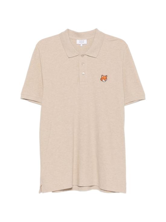 26FW 메종키츠네 폭스 헤드 레귤러 폴로 티셔츠 PM00209KP00020604 BEIGE