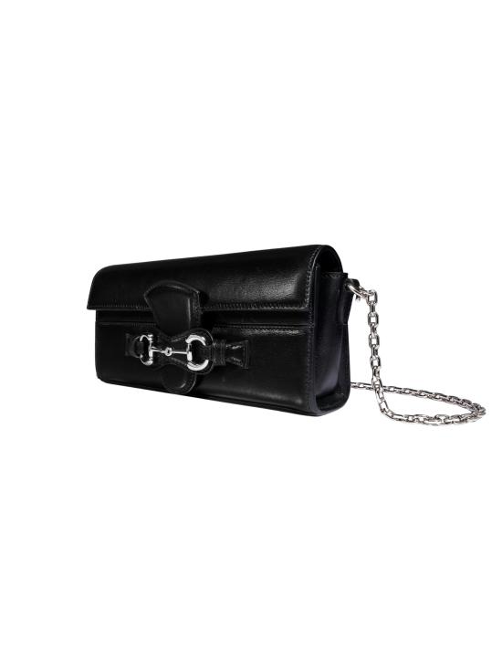 26FW 구찌 홀스빗 체인 월렛 A006YUAAGX4 1000 BLACK - GUCCI