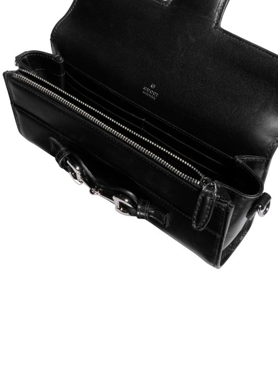 26FW 구찌 홀스빗 체인 월렛 A006YUAAGX4 1000 BLACK - GUCCI