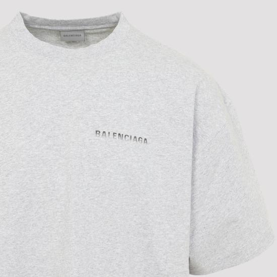 26FW 발렌시아가 백 그래디언트 오버사이즈 티셔츠 850345TVVE6 1302 GREY - BALENCIAGA