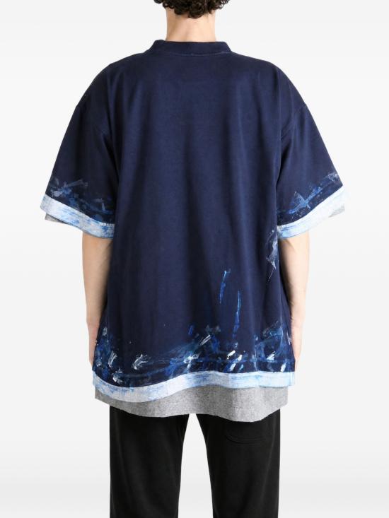 26FW 발렌시아가 반팔 티셔츠 A009CWTUVJ7 8065 BLUE - BALENCIAGA