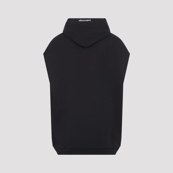 26FW 발렌시아가 후드 티셔츠 A00213TUVY4 1000 BLACK - BALENCIAGA