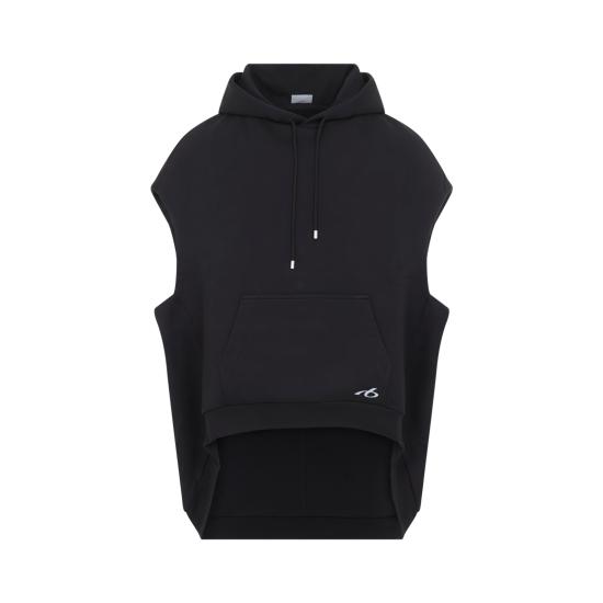 26FW 발렌시아가 후드 티셔츠 A00213TUVY4 1000 BLACK
